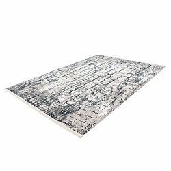 Acheter Paris Prix Tapis Vintage à Franges Akropolis I Gris & Bleu 120 x 180 cm