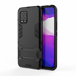 Coque en TPU Hybride 2 en 1 avec béquille noir pour votre Xiaomi Mi 10 Lite 5G