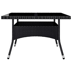 Acheter Salle à dîner de jardin 9 pcs,Table et chaise à manger Résine tressée et acacia Noir -MN49657