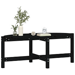 Acheter Maison Chic Table basse,Table Console Table d'appoint, Table pour salon Noir 118x63x45 cm Bois massif de pin -MN63382