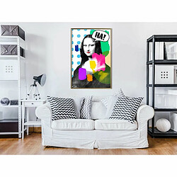 Paris Prix Affiche Murale Encadrée Mona Lisa's Laughter 40 x 60 cm Or