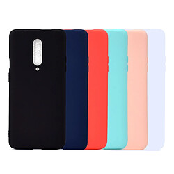 Wewoo Coque Souple Pour OnePlus 7 Pro Candy Couleur TPU Case Bleu pas cher