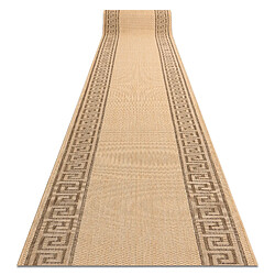 RUGSX TAPIS DE COULOIR SIZAL FLOORLUX modèle 20014 mais café 120 cm 120x210 cm