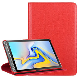 Wewoo Etui en cuir à rotation horizontale à 360 degrés avec texture Litchi pour Galaxy Tab A 10.5, avec support (Rouge)