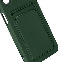 Avizar Coque pour Samsung Galaxy A15 5G Porte-carte Souple Anti-traces Vert Foncé