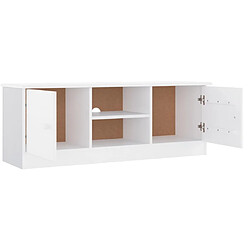 Avis Maison Chic Meuble TV scandinave - Banc TV pour salon ALTA blanc 112x35x41 cm bois massif de pin -MN34465