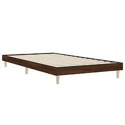 Avis Maison Chic Lit adulte - Lit simple Cadre de lit,Structure du lit Contemporain chêne marron 90x200 cm bois d'ingénierie -MN10977