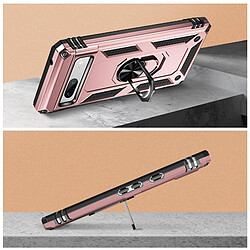 Acheter Avizar Coque pour Google Pixel 7a Antichoc Hybride Bague Support Magnétique Rose Gold