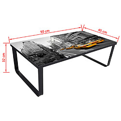 Acheter vidaXL Table basse avec dessus de table rectangulaire