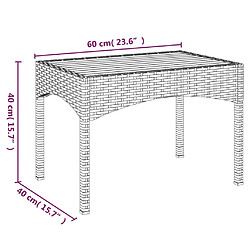 vidaXL Salon de jardin 3 pcs avec coussins Noir Résine tressée pas cher