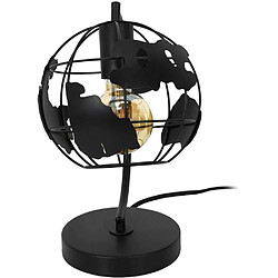 Acheter The Home Deco Factory Lampe en métal noir Globe A poser.