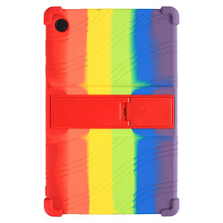 Coque en silicone airbags aux quatre coins, anti-rayures avec béquille pliable multicolore pour votre Samsung Galaxy Tab A8 10.5 (2021)