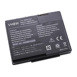 Vhbw Batterie LI-ION 4400mAh 14.8V noir compatible pour HP Compaq Presario X1000 Series remplace 337607-001, 336962-001, PP2082P, 337607-002, PP2080