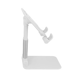 Avizar Support Bureau Universel Tige Réglable 20 cm / Angle Ajustable 0 à 140° - Blanc.