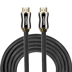 Wewoo Câble 5m métal corps HDMI 2.0 haute vitesse HDMI 19 broches mâle vers HDMI 19 connecteur