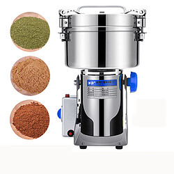 Avis Universal Moulin à café électrique 304 acier inoxydable 2500G 4100W puissant haricot épice noix graines grains de café(Argent)