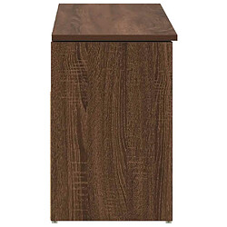 Acheter vidaXL Banc à chaussures chêne marron 102x30,5x45 cm bois d'ingénierie