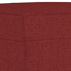 Acheter vidaXL Banc Rouge bordeaux 70x35x41 cm Tissu