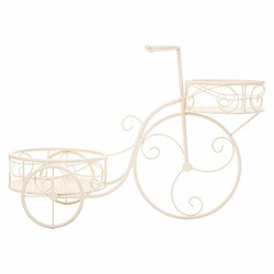 Sous-pot Alexandra House Living Blanc Métal Fer Bicyclette 30 x 61 x 55 cm