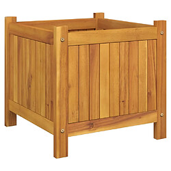 Acheter vidaXL Jardinière avec doublure 42x42x40 cm bois massif d'acacia