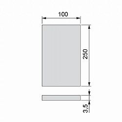 Sachet de 3 patins en feutre adhésifs EMUCA rectangulaires 100 x 250 mm - 2038916