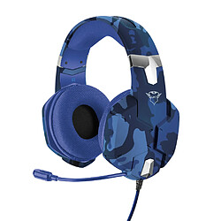 Trust GXT 322B Carus Casque Avec fil Arceau Jouer Noir, Bleu