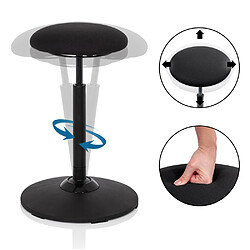 Avis Siège assis debout / siège debout BALANCE SIT tissu noir hjh OFFICE