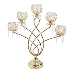 Avis 5 bras Cristal Photophore Bougeoirs pour Centres de Table, Décor À La Maison, Partie, de Mariage Chandelier, Pendaison de Crémaillère Cadeau