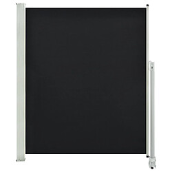 vidaXL Auvent latéral rétractable de patio 160 x 300 cm Noir