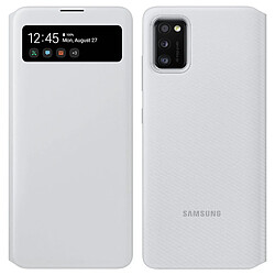 Étui Samsung Galaxy A41 Translucide S View Wallet Cover Original Samsung Blanc