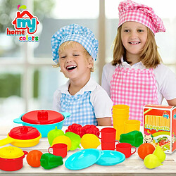 Avis Color Baby Set de jouets alimentaires Colorbaby Linge et ustensiles de cuisine 31 Pièces (6 Unités)