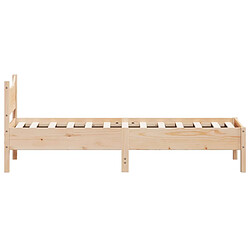 Acheter Vidaxl Cadre de lit 100x200 cm bois de pin massif