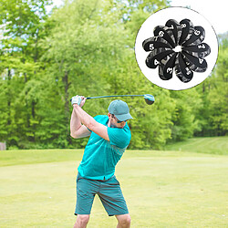 10 Pcs/Pack Golf de Fer Couvre Set Golf Tête de Fer Couvre Set de Protection Fit Plus Fers Léger Couleur: noir camouflage motif nombre pas cher