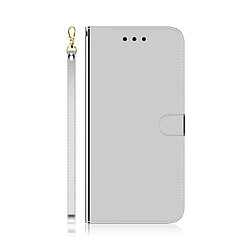 Wewoo Housse Coque Etui à rabat horizontal en surface miroir avec pour Sony Xperia 1 et logements cartesporte-monnaie et lanière Argent