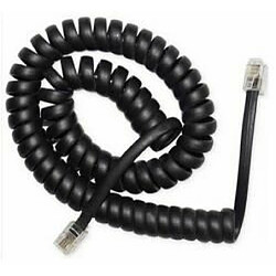 Gembird TC4P4CS-2M câble de téléphone Noir (Gembird Telephone handset spiral cord, RJ10 (4P4C), 2 m, black)