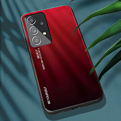 Coque en TPU anti-rayures rouge/noir pour votre Samsung Galaxy A33 5G