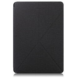 Etui en PU Aimant fort avec support origami et porte-stylo noir pour votre Samsung Galaxy Tab S7 T870 T875