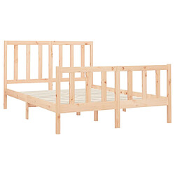 Avis vidaXL Cadre de lit sans matelas 120x200 cm bois de pin massif