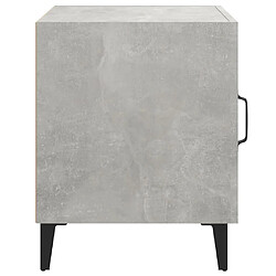 Maison Chic Lot de 2 Tables de chevet,Table de nuit,Table d'appoint pour salon Gris béton Bois d'ingénierie -MN90722 pas cher