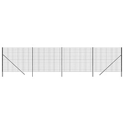 vidaXL Clôture en treillis métallique anthracite 1,8x10 m