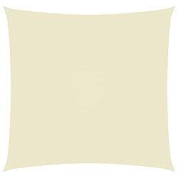 Maison Chic Voile d'ombrage | Voile de parasol | Toile d'ombrage Tissu Oxford carré 2,5x2,5 m Crème -MN70375