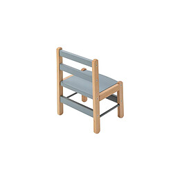 Combelle Chaise basse Louise Hybride Bleu Gris