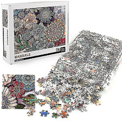 Avis Universal 1000pcs Mandala Flower Jigsaw Diy Puzzle Toys Assemblage de décoration d'image