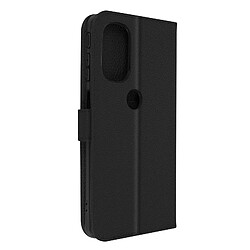 Avizar Housse Motorola Moto G51 5G Clapet Portefeuille Stand Vidéo noir