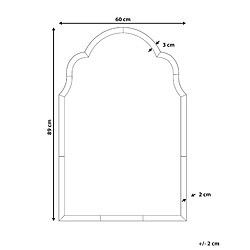 Avis Beliani Miroir NORVILLE Cuivré