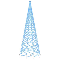 vidaXL Sapin de Noël avec piquet 3000 LED Bleues 800 cm