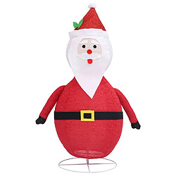 Acheter vidaXL Décoration de Noël Figurine Père Noël LED Tissu de luxe 60 cm