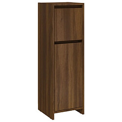 Maison Chic Armoire de bain,Meuble de rangement de salle de bain,Meuble haut Chêne marron 30x30x95 cm Bois d'ingénierie -GKD679224