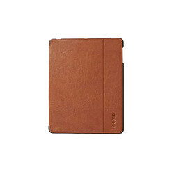 KNOMO Étui pour iPad 9.7'' 2011 Folio Fonction Stand Doux au Toucher en Cuir Marron