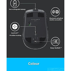 Avis Universal Souris de commande multi-périphériques de souris sans fil (noir)